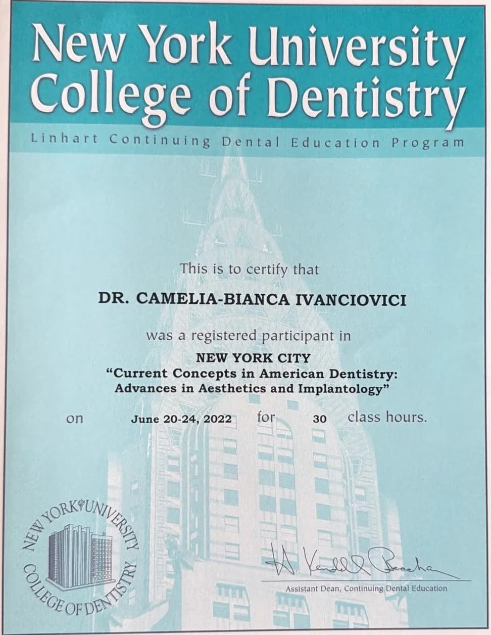 Current Concepts in American Dentistry